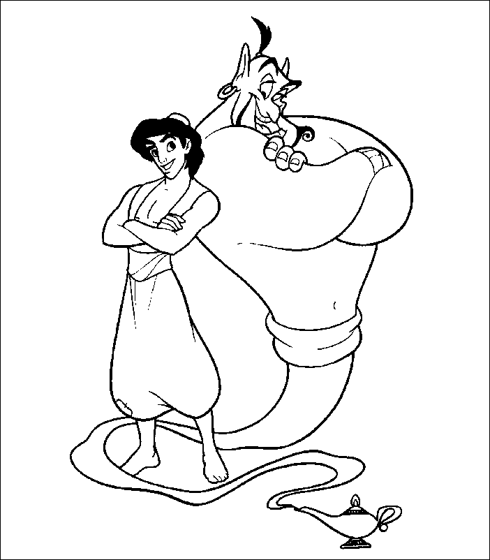 Disegno 14 Aladino