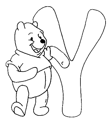 Disegno 25 Alfabeto winnie the pooh