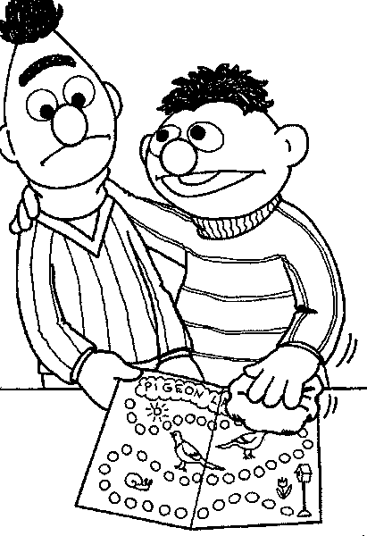 Disegno 6 Bert and ernie