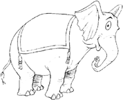 Disegno 3 Elefanti