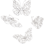 Disegno 19 Farfalle
