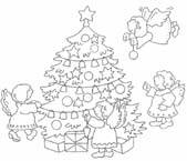 Disegno 38 Natale alberi