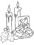 Disegno 22 Natale candele