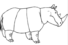 Disegno 5 Rinoceronti