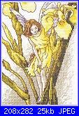DMC - The Flower Fairies (Cicely Mary Barker) - schemi e link-dmc-k4569-iris-fairy-jpg