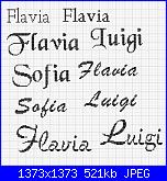 Schema punto croce flavia