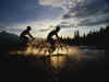 Mountan bike tramonto