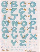 Schema punto croce alfabeto casquette