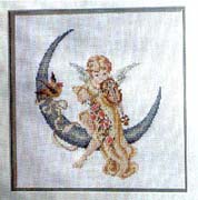 Schema punto croce Angelo Violino Luna 1a