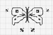 Schema punto croce Farfalla8