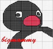 Schema punto croce Pingui Big