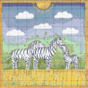 Schema punto croce Zebra