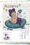 Schema punto croce Baby Oroscopo 1