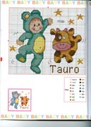 Schema punto croce Baby Oroscopo 11