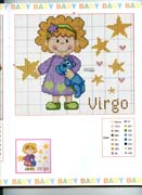 Schema punto croce Baby Oroscopo 12