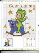 Schema punto croce Baby Oroscopo 4