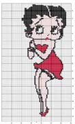 Schema punto croce Betty Boop 11