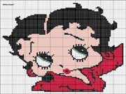 Schema punto croce Betty Boop 7