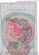 Schema punto croce Calza Slitta 1c