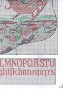 Schema punto croce Calza Slitta 1d