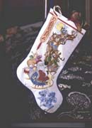 Schema punto croce Calza Slitta 2a