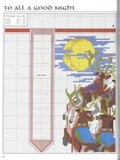 Schema punto croce Calza Slitta 2b