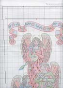 Schema punto croce Calza Tris Angeli 1b