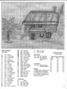 Schema punto croce Brick Cottage 02