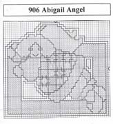 Schema punto croce Angelo Abigail 2