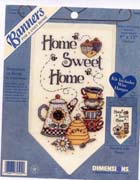 Schema punto croce Banner Sweet Home 01