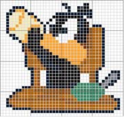 Schema punto croce paperottolo