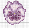 Schema punto croce Viola-violetta
