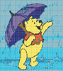 Schema punto croce Winnie-pioggia
