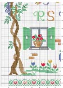 Schema punto croce alfa bambina5