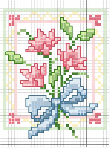 Schema punto croce Bouquet