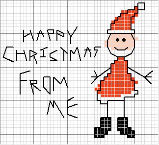 Schema punto croce Buon natale