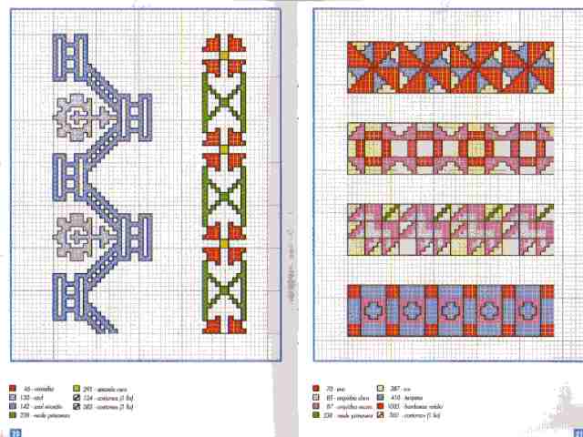 Schema punto croce Bordi 6