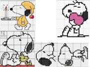 Schema punto croce Snoopy
