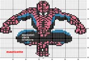 Schema punto croce Spiderman-4