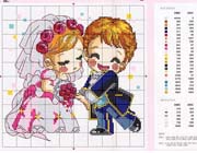 Schema punto croce Sposini