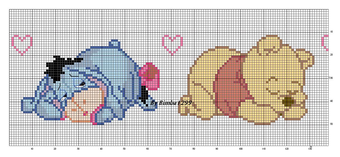 Schema punto croce Winnie the pooh 1
