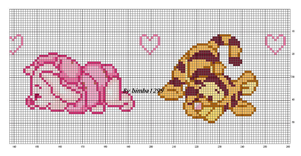 Schema punto croce Winnie the pooh 2