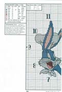 Schema punto croce Bugs Bunny Orologi 1