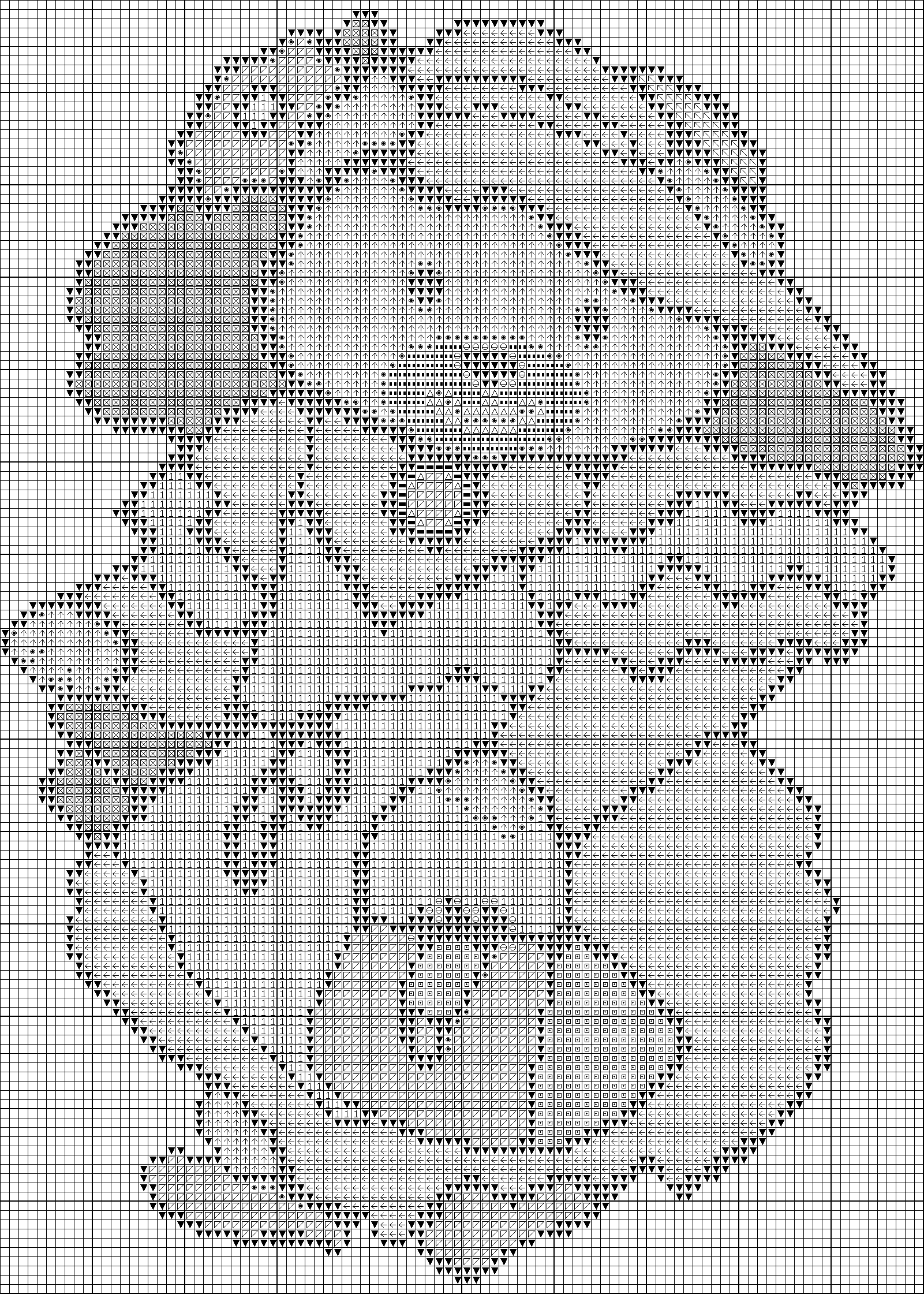 Schema punto croce Orsetta1
