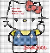 Schema punto croce Hello Kitty11