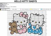 Schema punto croce Hello Kitty12