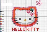 Schema punto croce Hello Kitty3