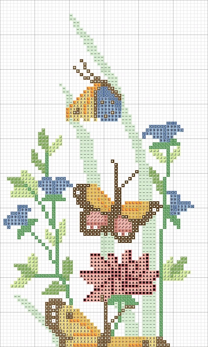 Schema punto croce Butterflies