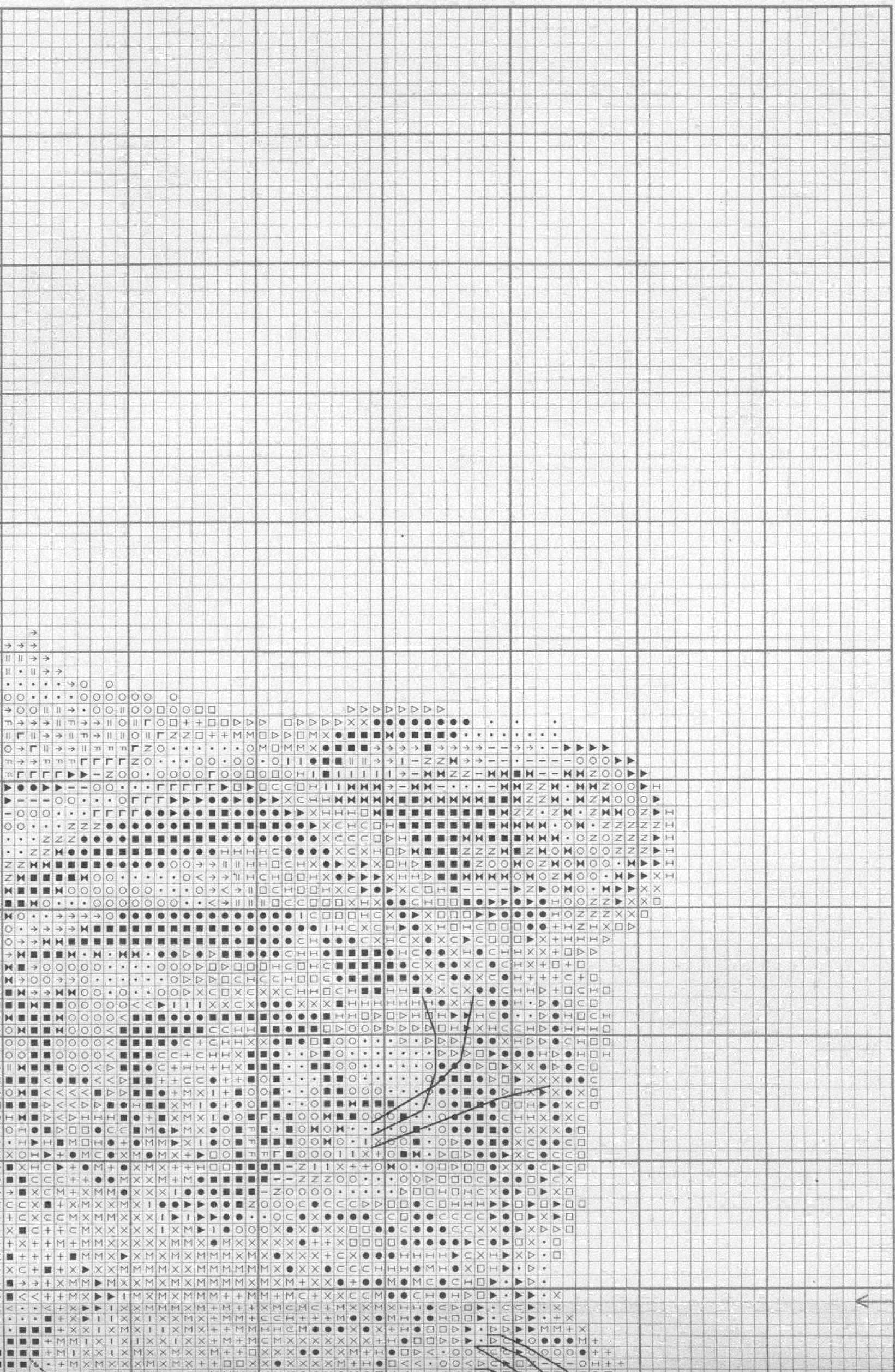 Schema punto croce Grande tigre 3