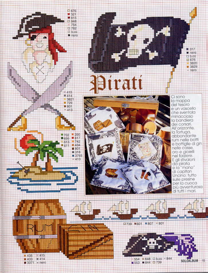 Schema punto croce Pirati 2